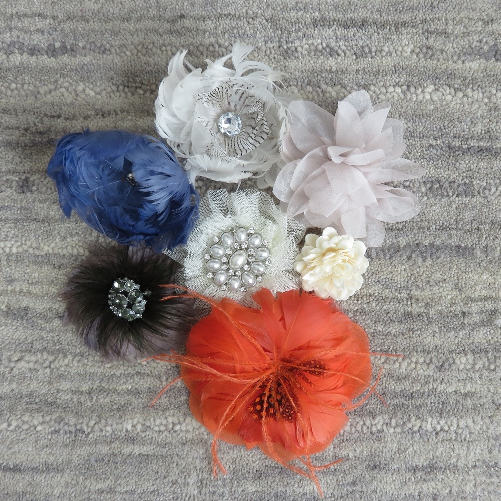 Assorted Floral Brooch Pins